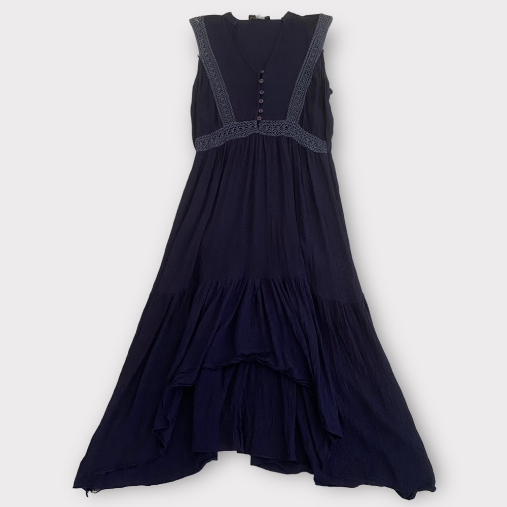 Spoon Jeans Women’s Dress Midi Bohemian Boho Cottagecore Prairie Homestead